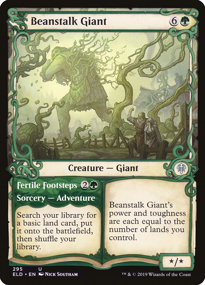 Beanstalk Giant // Fertile Footsteps (Showcase) [Throne of Eldraine] | Dumpster Cat Games