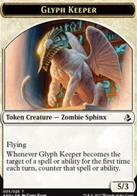 Glyph Keeper // Warrior Token [Amonkhet Tokens] | Dumpster Cat Games