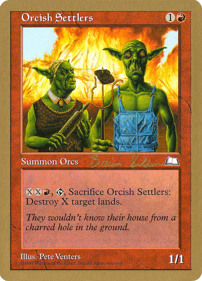 Orcish Settlers (Brian Selden) [World Championship Decks 1998] | Dumpster Cat Games