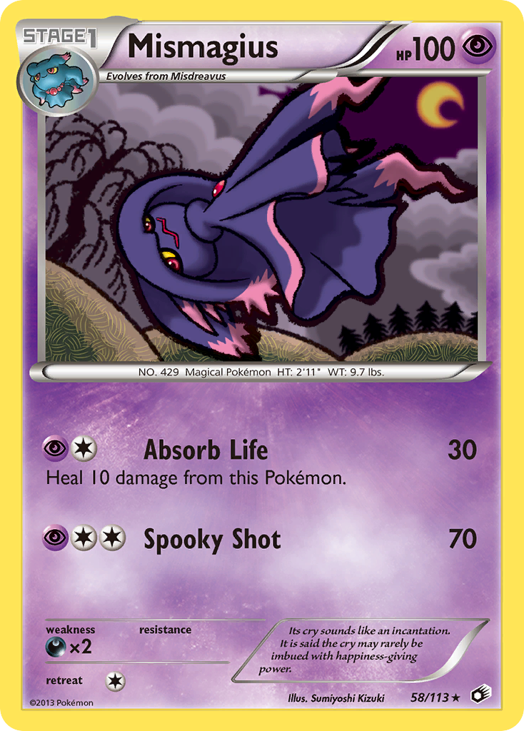 Mismagius (58/113) [Black & White: Legendary Treasures] | Dumpster Cat Games