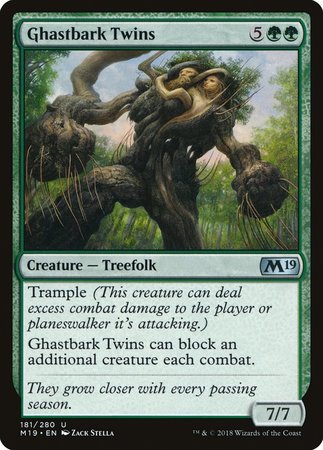 Ghastbark Twins [Core Set 2019] | Dumpster Cat Games