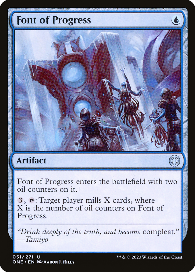 Font of Progress [Phyrexia: All Will Be One] | Dumpster Cat Games