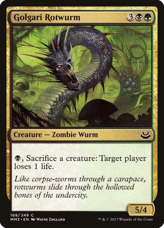 Golgari Rotwurm [Modern Masters 2017] | Dumpster Cat Games