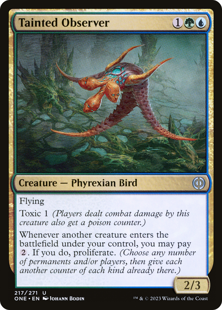 Tainted Observer [Phyrexia: All Will Be One] | Dumpster Cat Games