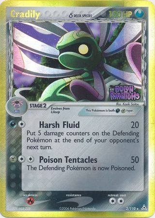 Cradily (2/110) (Delta Species) (Stamped) [EX: Holon Phantoms] | Dumpster Cat Games