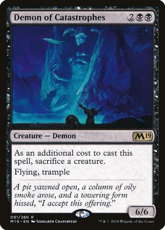 Demon of Catastrophes [Core Set 2019] | Dumpster Cat Games