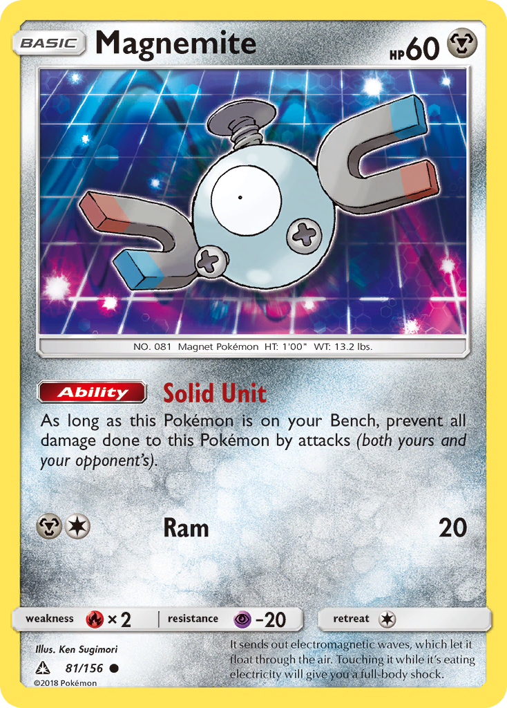 Magnemite (81/156) [Sun & Moon: Ultra Prism] | Dumpster Cat Games