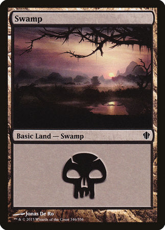 Swamp (346) [Commander 2013] | Dumpster Cat Games