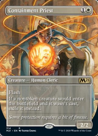 Containment Priest (Borderless) [Core Set 2021] | Dumpster Cat Games