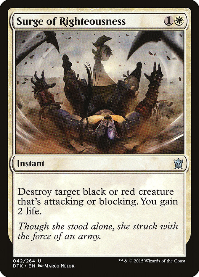 Surge of Righteousness [Dragons of Tarkir] | Dumpster Cat Games