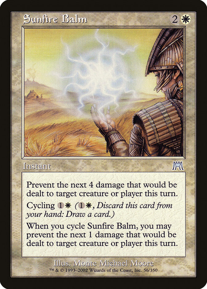 Sunfire Balm [Onslaught] | Dumpster Cat Games