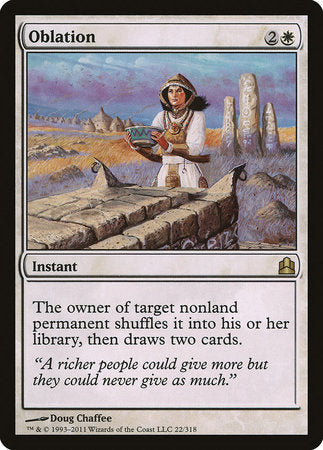 Oblation [Commander 2011] | Dumpster Cat Games