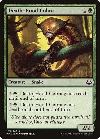 Death-Hood Cobra [Modern Masters 2017] | Dumpster Cat Games