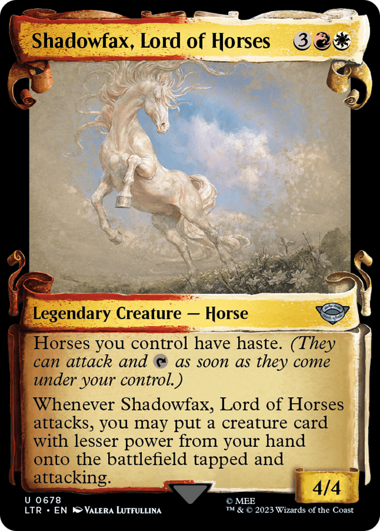 Shadowfax, Lord of Horses [The Lord of the Rings: Tales of Middle-Earth Showcase Scrolls] | Dumpster Cat Games