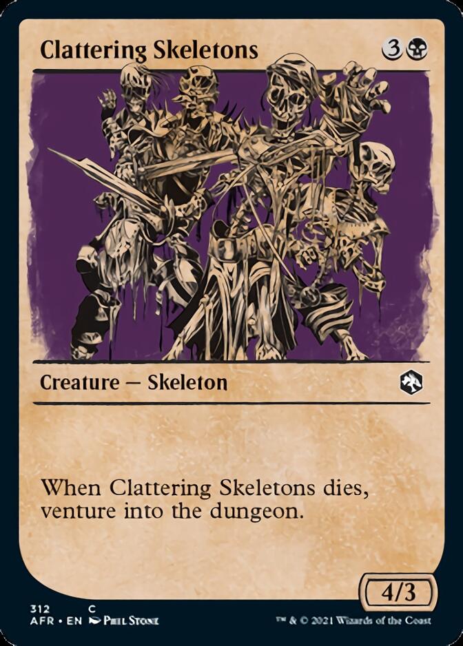Clattering Skeletons (Showcase) [Dungeons & Dragons: Adventures in the Forgotten Realms] | Dumpster Cat Games