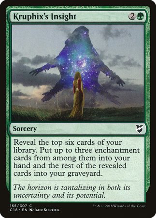Kruphix's Insight [Commander 2018] | Dumpster Cat Games