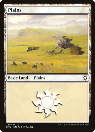 Plains (285) [Commander Anthology Volume II] | Dumpster Cat Games