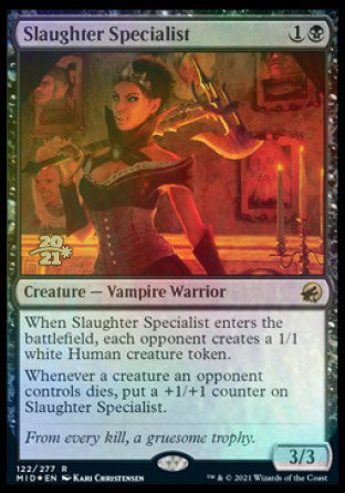 Slaughter Specialist [Innistrad: Midnight Hunt Prerelease Promos] | Dumpster Cat Games