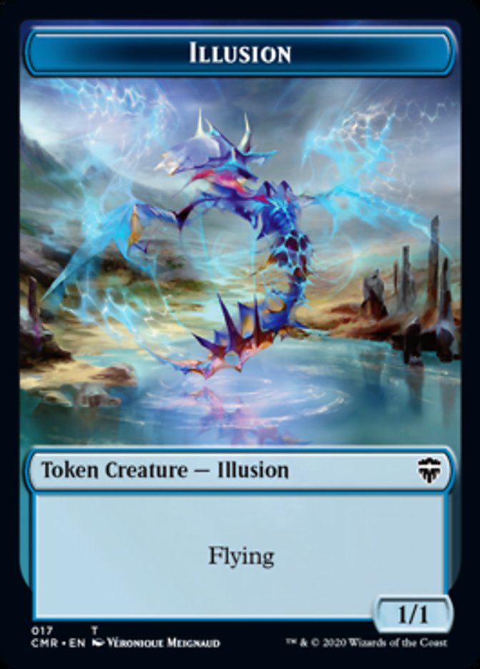 Illusion // Plant Token [Commander Legends Tokens] | Dumpster Cat Games