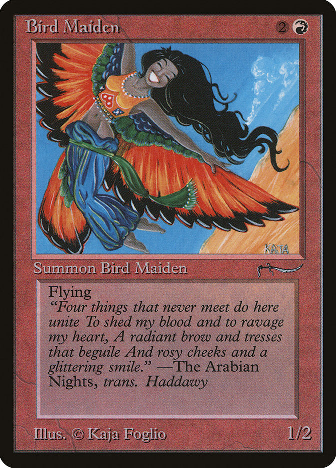 Bird Maiden (Dark Mana Cost) [Arabian Nights] | Dumpster Cat Games