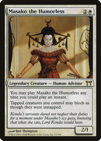 Masako the Humorless [Champions of Kamigawa] | Dumpster Cat Games