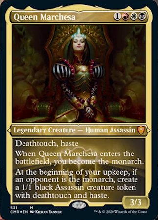Queen Marchesa (Foil Etched) [Commander Legends] | Dumpster Cat Games
