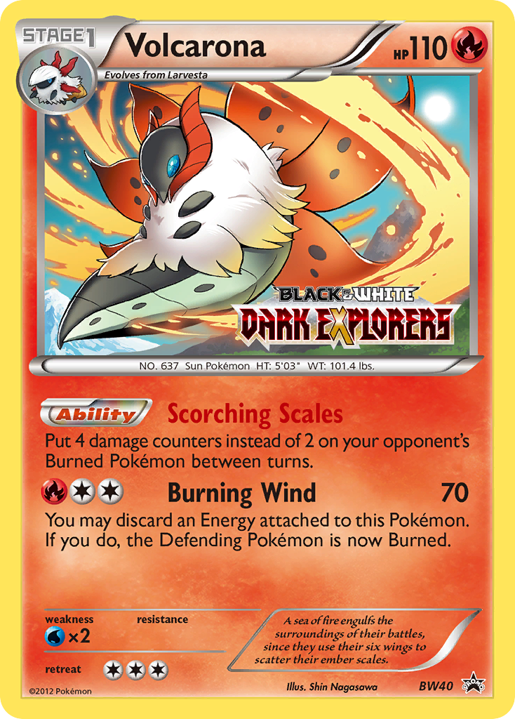 Volcarona (BW40) [Black & White: Black Star Promos] | Dumpster Cat Games