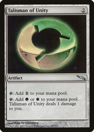 Talisman of Unity [Mirrodin] | Dumpster Cat Games