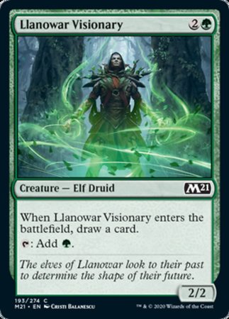 Llanowar Visionary [Core Set 2021] | Dumpster Cat Games