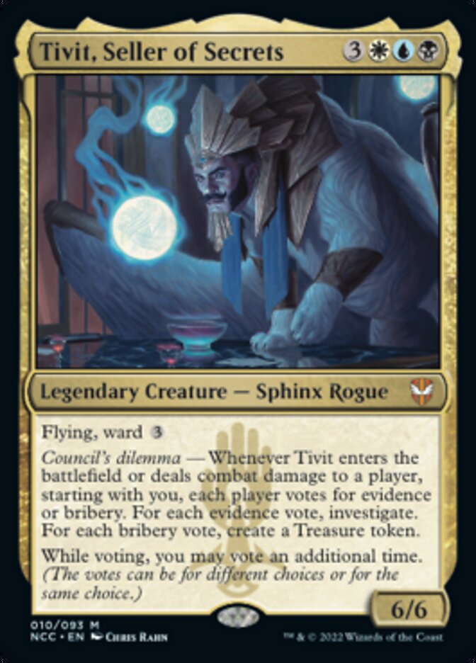 Tivit, Seller of Secrets [Streets of New Capenna Commander] | Dumpster Cat Games