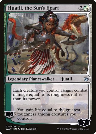 Huatli, the Sun's Heart [War of the Spark] | Dumpster Cat Games