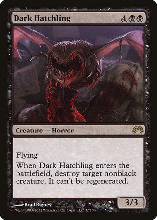 Dark Hatchling [Planechase 2012] | Dumpster Cat Games