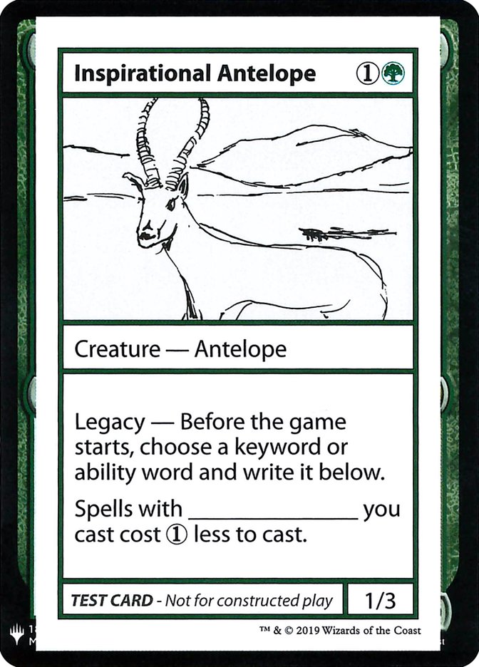 Inspirational Antelope [Mystery Booster Playtest Cards] | Dumpster Cat Games