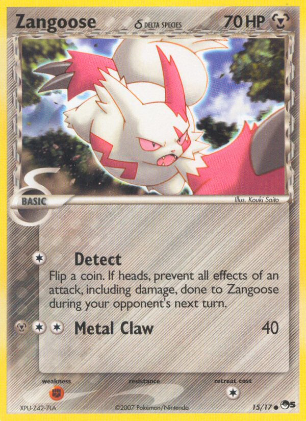 Zangoose (15/17) (Delta Species) [POP Series 5] | Dumpster Cat Games
