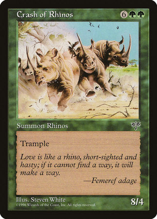 Crash of Rhinos [Mirage] | Dumpster Cat Games