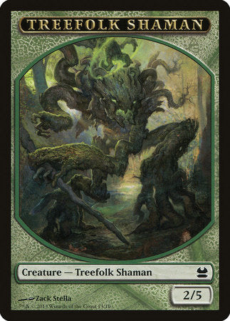 Treefolk Shaman Token [Modern Masters Tokens] | Dumpster Cat Games