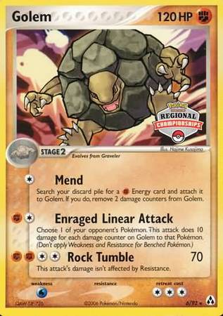 Golem (6/92) (Regional Championship Promo) [EX: Legend Maker] | Dumpster Cat Games