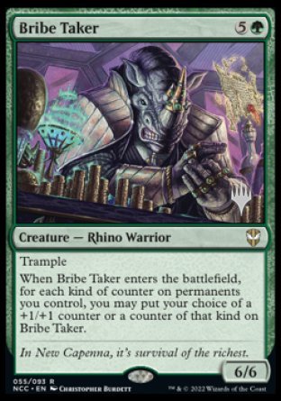 Bribe Taker (Promo Pack) [Streets of New Capenna Commander Promos] | Dumpster Cat Games