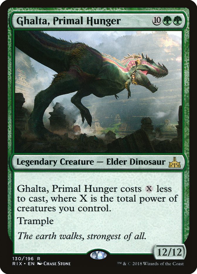 Ghalta, Primal Hunger [Rivals of Ixalan] | Dumpster Cat Games