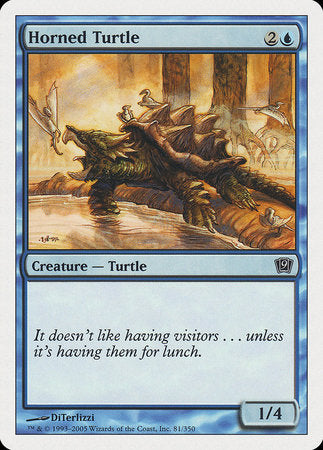 Horned Turtle [Ninth Edition] | Dumpster Cat Games