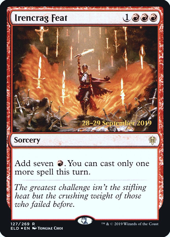 Irencrag Feat  [Throne of Eldraine Prerelease Promos] | Dumpster Cat Games