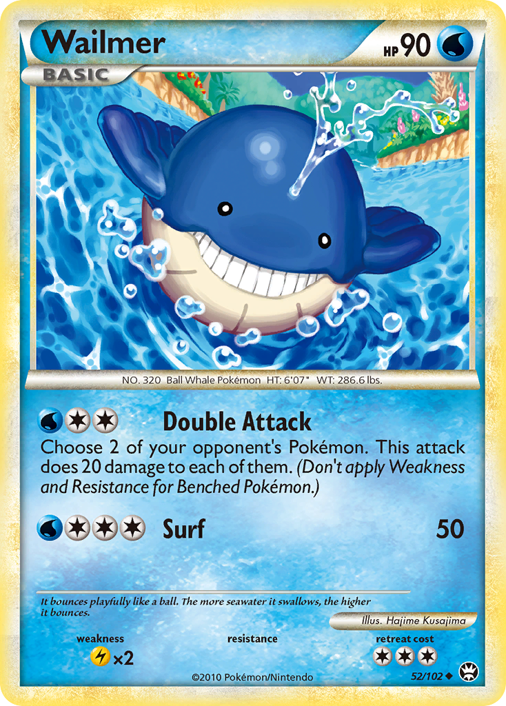 Wailmer (52/102) [HeartGold & SoulSilver: Triumphant] | Dumpster Cat Games