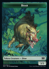 Boar // Vampire Double-sided Token [Double Masters 2022 Tokens] | Dumpster Cat Games