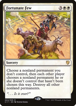 Fortunate Few [Commander 2017] | Dumpster Cat Games