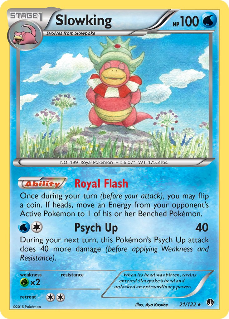Slowking (21/122) (Theme Deck Exclusive) [XY: BREAKpoint] | Dumpster Cat Games