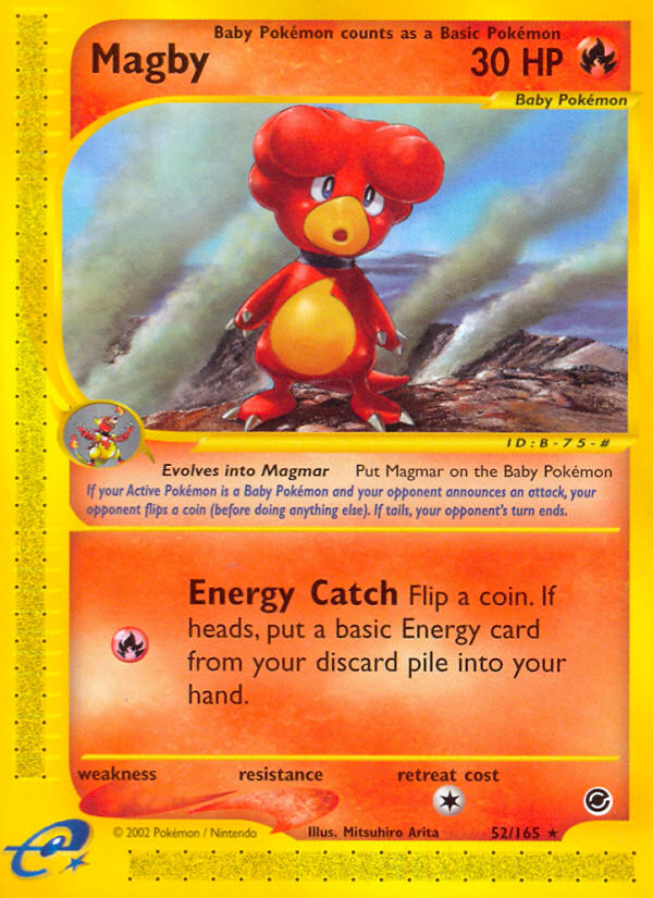 Magby (52/165) [Expedition: Base Set] | Dumpster Cat Games