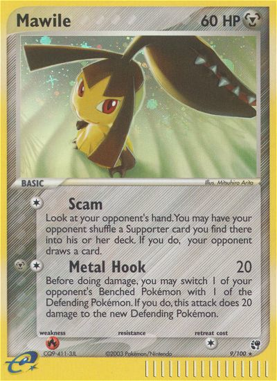 Mawile (9/100) [EX: Sandstorm] | Dumpster Cat Games