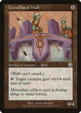 Crenellated Wall [Mercadian Masques] | Dumpster Cat Games