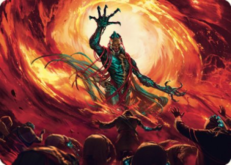 Gix, Yawgmoth Praetor Art Card [The Brothers' War Art Series] | Dumpster Cat Games