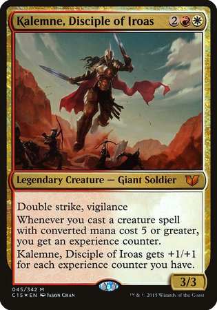 Kalemne, Disciple of Iroas (Oversized) [Commander 2015 Oversized] | Dumpster Cat Games